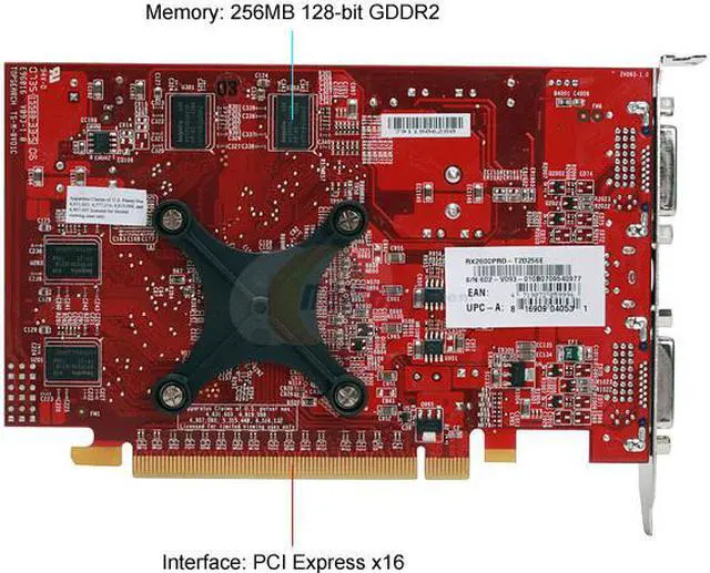 Alt view image 4 of 6 - MSI Radeon HD 2600PRO 256MB GDDR2 PCI Express x16 Graphics Card RX2600Pro-T2D256E