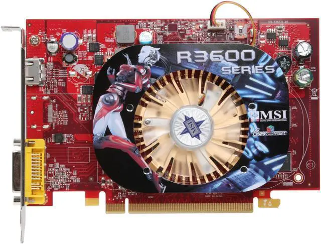 Alt view image 3 of 7 - MSI Radeon HD 3650 512MB GDDR2 PCI Express 2.0 x16 Graphics Card R3650-MD512 OC