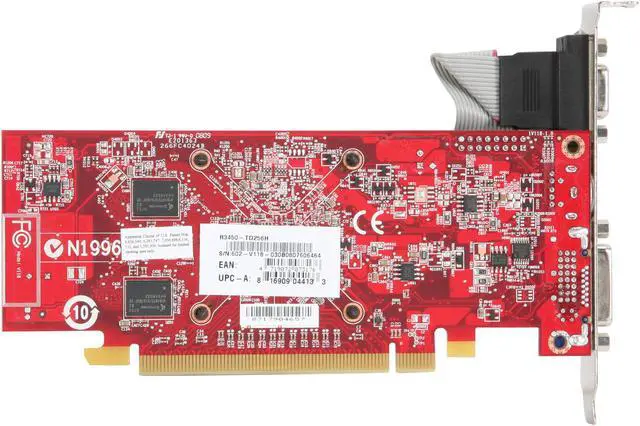 Alt view image 4 of 5 - MSI Radeon HD 3450 256MB GDDR2 PCI Express 2.0 x16 Graphics Card R3450-TD256H