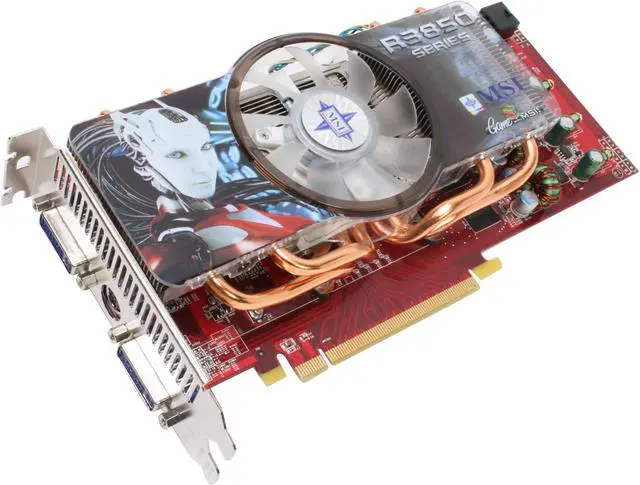 Main image of MSI Radeon HD 3850 512MB GDDR3 PCI Express 2.0 x16 CrossFireX Support Graphics Card RX3850-T2D512E OC