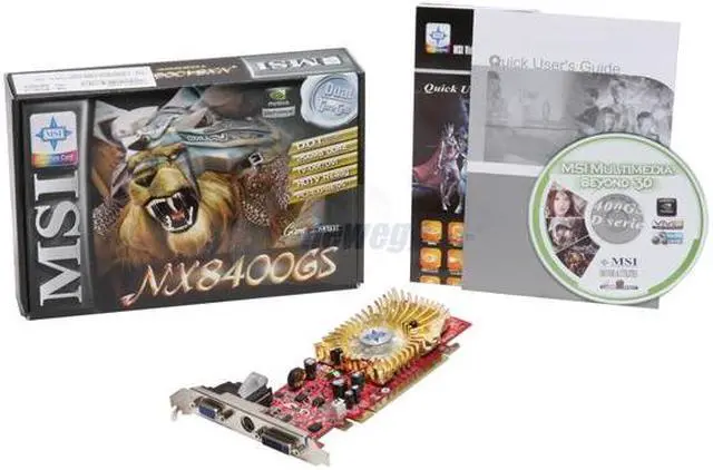 Alt view image 2 of 2 - MSI GeForce 8400 GS 256MB GDDR2 PCI Express x16 Graphics Card NX8400GS-TD256