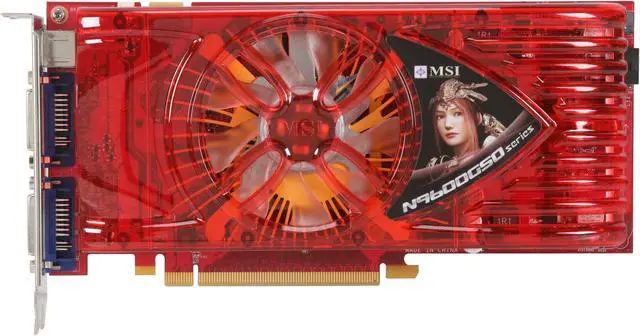 Alt view image 3 of 6 - MSI GeForce 9600 GSO 384MB GDDR3 PCI Express 2.0 x16 SLI Support Graphics Card N9600GSO-T2D384 OC