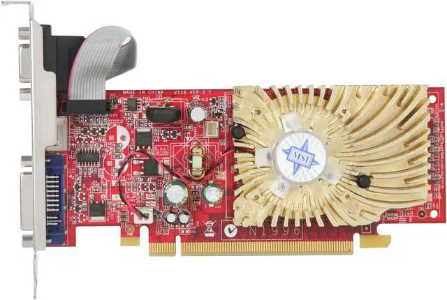Alt view image 3 of 5 - MSI GeForce 8400 GS 512MB GDDR2 PCI Express 2.0 x16 Graphics Card N8400GS-TD512