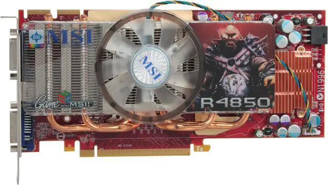 Alt view image 3 of 6 - MSI Radeon HD 4850 512MB GDDR3 PCI Express 2.0 x16 CrossFireX Support Graphics Card R4850-512M