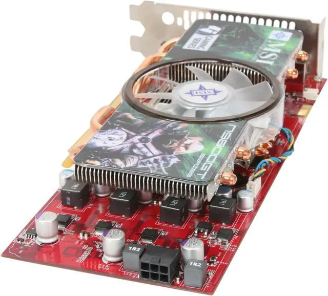 Alt view image 5 of 6 - MSI GeForce 9800 GT 1GB GDDR3 PCI Express 2.0 x16 SLI Support Graphics Card N9800GT-T2D1G-OC