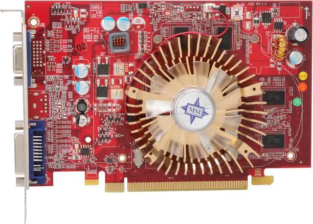 Alt view image 3 of 5 - MSI Radeon HD 4650 512MB GDDR2 PCI Express 2.0 x16 Graphics Card R4650-D512