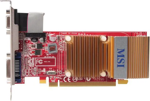 Alt view image 3 of 5 - MSI Radeon HD 4350 512MB GDDR2 PCI Express 2.0 x16 Graphics Card R4350-D512H