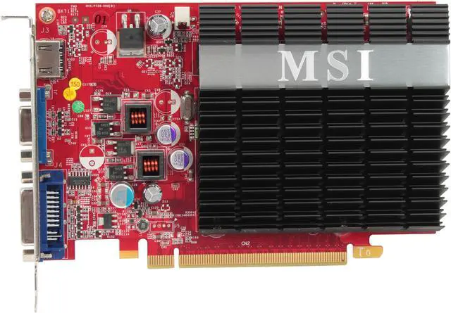 Alt view image 3 of 5 - MSI GeForce 9400 GT 512MB GDDR2 PCI Express 2.0 x16 Graphics Card N9400GT-MD512H