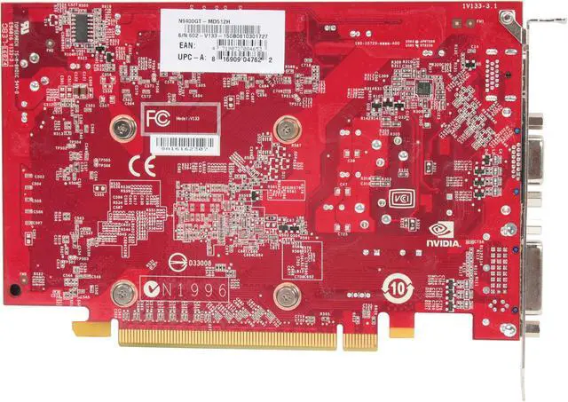 Alt view image 4 of 5 - MSI GeForce 9400 GT 512MB GDDR2 PCI Express 2.0 x16 Graphics Card N9400GT-MD512H