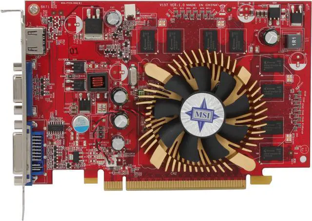 Alt view image 2 of 4 - MSI GeForce 9400 GT 1GB GDDR2 PCI Express 2.0 x16 Graphics Card N9400GT-MD1G