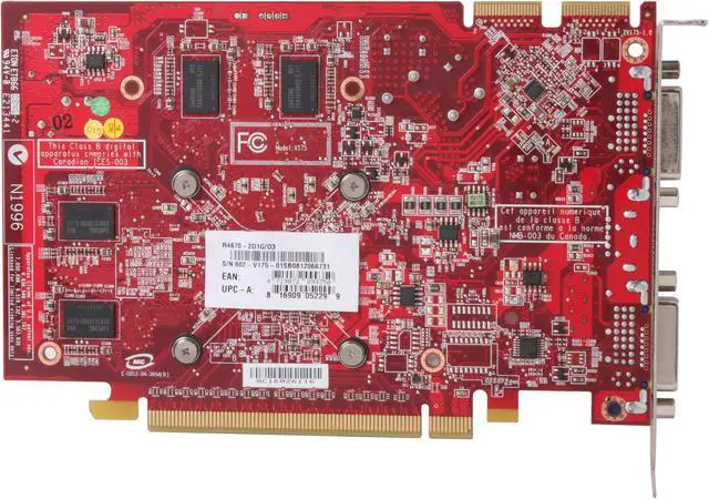 Alt view image 4 of 5 - MSI Radeon HD 4670 1GB GDDR3 PCI Express 2.0 x16 CrossFireX Support Graphics Card R4670-2D1G/D3