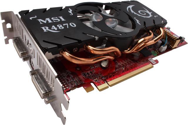 Main image of MSI Radeon HD 4870 1GB GDDR5 PCI Express 2.0 x16 CrossFireX Support Graphics Card R4870-T2D1G