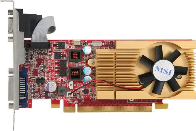 Alt view image 3 of 5 - MSI GeForce 9400 GT 512MB GDDR2 PCI Express 2.0 x16 Low Profile Ready Graphics Card N94GT-MD512