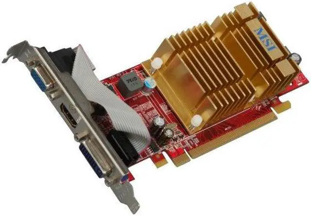 Alt view image 2 of 5 - MSI Radeon HD 4350 512MB GDDR2 PCI Express 2.0 x16 CrossFireX Support Graphics Card R4350-MD512H