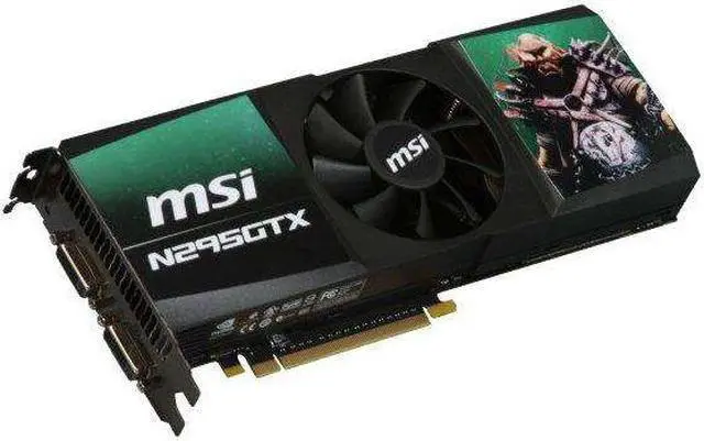 Main image of MSI GeForce GTX 295 1792MB GDDR3 PCI Express 2.0 x16 SLI Support Graphics Card N295GTX-2D1792