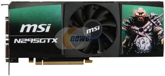Alt view image 3 of 4 - MSI GeForce GTX 295 1792MB GDDR3 PCI Express 2.0 x16 SLI Support Graphics Card N295GTX-2D1792