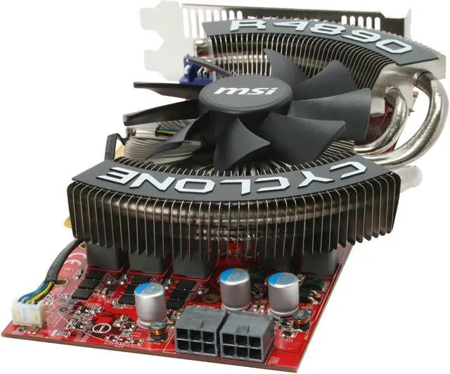 Alt view image 5 of 6 - MSI Radeon HD 4890 1GB GDDR5 PCI Express 2.0 x16 CrossFireX Support Graphics Card R4890 Cyclone OC