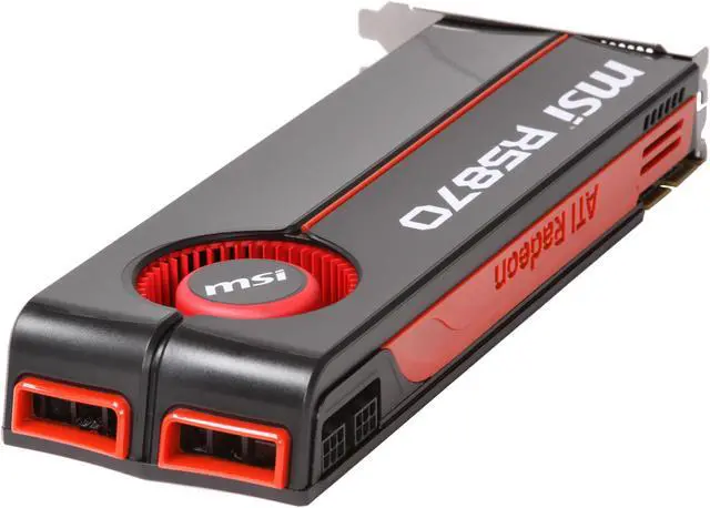Alt view image 5 of 6 - MSI R5870-PM2D1G Radeon HD 5870 (Cypress XT) 1GB 256-bit GDDR5 PCI Express 2.0 x16 HDCP Ready CrossFire Supported Video Card w/ATI Eyefinity