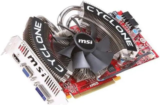 Main image of MSI Radeon HD 4870 1GB GDDR5 PCI Express 2.0 x16 CrossFireX Support Graphics Card R4870 Cyclone 1G