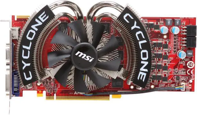 Alt view image 3 of 6 - MSI Radeon HD 4870 1GB GDDR5 PCI Express 2.0 x16 CrossFireX Support Graphics Card R4870 Cyclone 1G