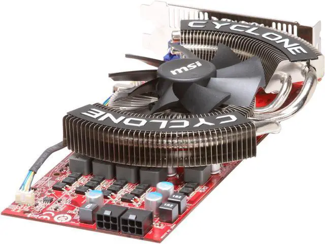 Alt view image 5 of 6 - MSI Radeon HD 4870 1GB GDDR5 PCI Express 2.0 x16 CrossFireX Support Graphics Card R4870 Cyclone 1G
