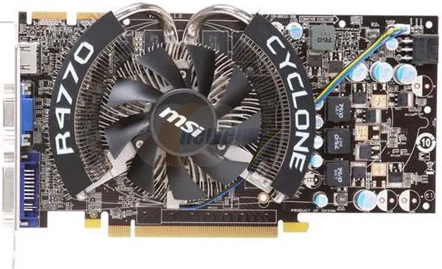 Alt view image 3 of 6 - MSI Radeon HD 4770 512MB GDDR5 PCI Express 2.0 x16 CrossFireX Support Graphics Card R4770 CYCLONE