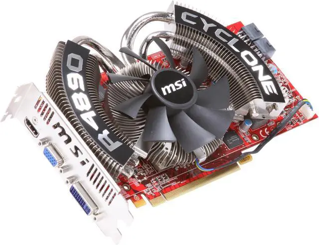 Main image of MSI Radeon HD 4890 1GB GDDR5 PCI Express 2.0 x16 CrossFireX Support Graphics Card R4890 CYCLONE