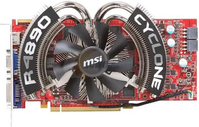 Alt view image 3 of 6 - MSI Radeon HD 4890 1GB GDDR5 PCI Express 2.0 x16 CrossFireX Support Graphics Card R4890 CYCLONE