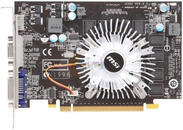 Alt view image 3 of 5 - MSI GeForce GT 220 1GB GDDR2 PCI Express 2.0 x16 SLI Support Graphics Card N220GT-MD1G