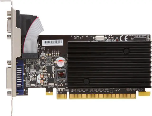 Alt view image 3 of 5 - MSI GeForce 8400 GS 256MB GDDR2 PCI Express 2.0 x16 Low Profile Ready Graphics Card N8400GS-D256H