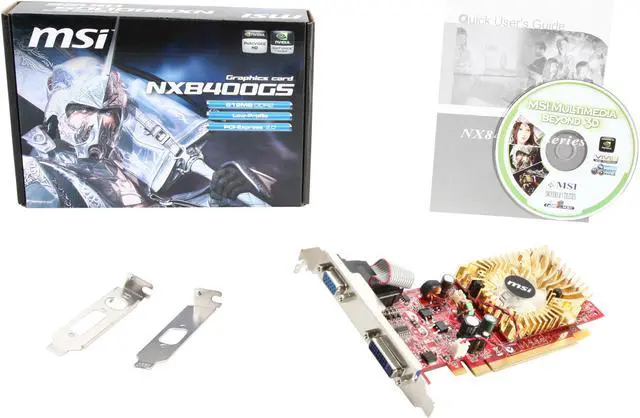 Alt view image 5 of 5 - MSI GeForce 8400 GS 512MB DDR2 PCI Express 2.0 x16 Low Profile Ready Graphics Card N8400GS-D512