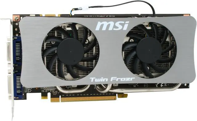 Alt view image 5 of 10 - MSI GeForce GTS 250 1GB GDDR3 PCI Express 2.0 x16 SLI Support Graphics Card N250GTS Twin Frozr 1G