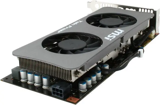 Alt view image 7 of 10 - MSI GeForce GTS 250 1GB GDDR3 PCI Express 2.0 x16 SLI Support Graphics Card N250GTS Twin Frozr 1G