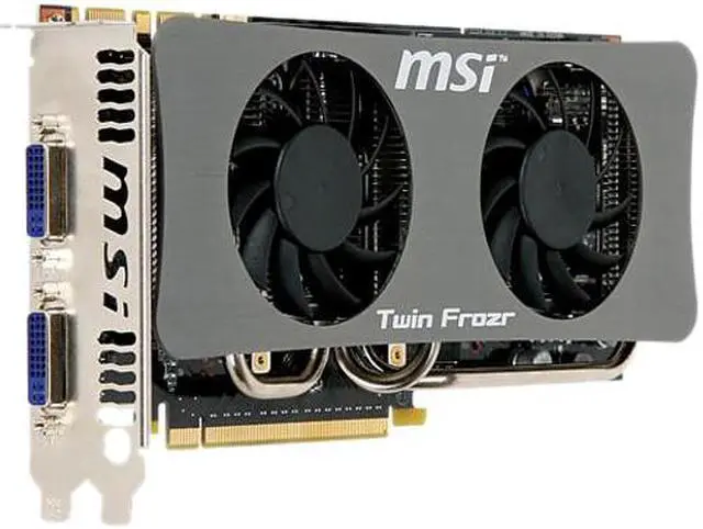 Alt view image 2 of 10 - MSI GeForce GTS 250 1GB GDDR3 PCI Express 2.0 x16 SLI Support Graphics Card N250GTS Twin Frozr 1G