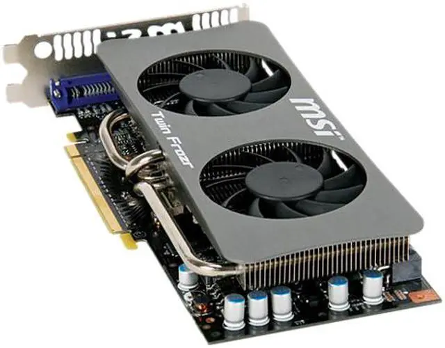 Alt view image 8 of 10 - MSI GeForce GTS 250 1GB GDDR3 PCI Express 2.0 x16 SLI Support Graphics Card N250GTS Twin Frozr 1G