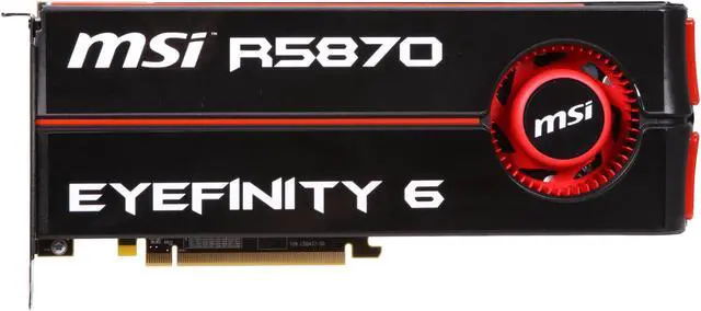Alt view image 3 of 6 - MSI Radeon HD 5870 2GB GDDR5 PCI Express 2.1 x16 CrossFireX Support Graphics Card R5870 Eyefinity 6