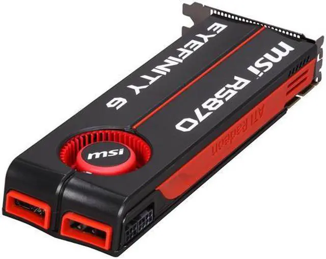 Alt view image 5 of 6 - MSI Radeon HD 5870 2GB GDDR5 PCI Express 2.1 x16 CrossFireX Support Graphics Card R5870 Eyefinity 6