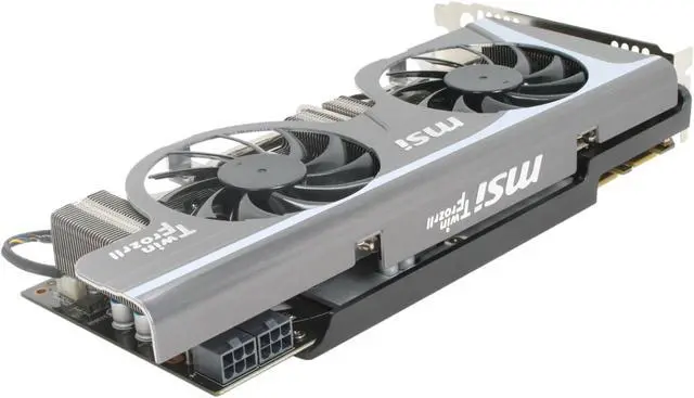 Alt view image 5 of 6 - MSI GeForce GTX 465 (Fermi) 1GB GDDR5 PCI Express 2.0 x16 SLI Support Graphics Card N465GTX Twin Frozr II