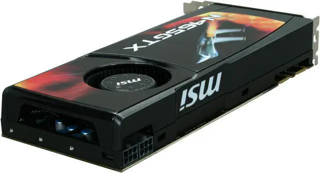 Alt view image 5 of 6 - MSI GeForce GTX 465 (Fermi) 1GB GDDR5 PCI Express 2.0 x16 SLI Support Graphics Card N465GTX-M2D1G