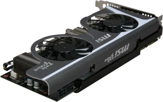 Alt view image 5 of 6 - MSI GeForce GTX 470 (Fermi) 1280MB GDDR5 PCI Express 2.0 x16 SLI Support Graphics Card N470GTX Twin Frozr II