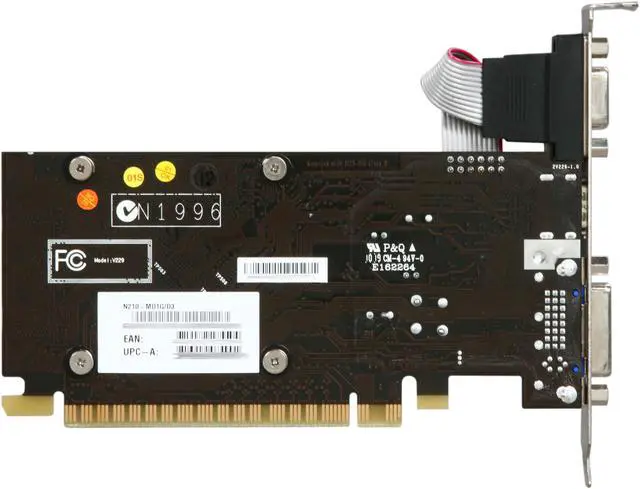 Alt view image 7 of 9 - MSI GeForce 210 1GB DDR3 PCI Express 2.0 x16 Low Profile Ready Graphics Card N210-MD1G/D3
