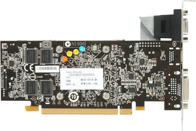 Alt view image 4 of 5 - MSI Radeon HD 5450 1GB DDR2 PCI Express 2.1 x16 Low Profile Graphics Card R5450-MD1GH/D2