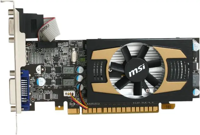 Alt view image 3 of 5 - MSI GeForce GT 430 (Fermi) 1GB DDR3 PCI Express 2.0 x16 Low Profile Ready Graphics Card N430GT-MD1GD3-OC/LP