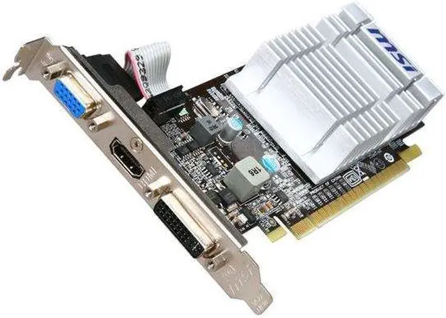 Main image of MSI GeForce 210 512MB DDR3 PCI Express 2.0 x16 Low Profile Graphics Card N210-MD512D3H/LP