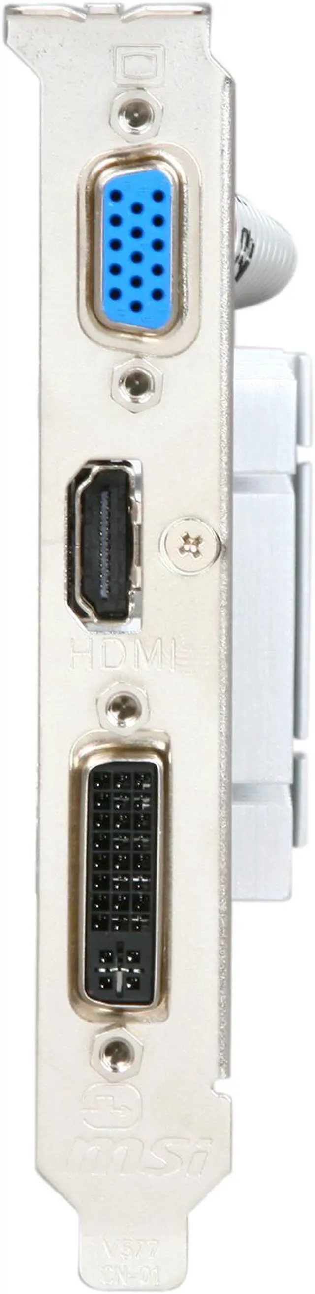 Alt view image 2 of 5 - MSI GeForce 210 512MB DDR3 PCI Express 2.0 x16 Low Profile Graphics Card N210-MD512D3H/LP