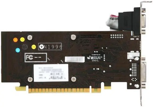Alt view image 4 of 5 - MSI GeForce 210 512MB DDR3 PCI Express 2.0 x16 Low Profile Graphics Card N210-MD512D3H/LP