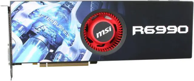 Alt view image 3 of 6 - MSI Radeon HD 6990 4GB GDDR5 PCI Express 2.1 x16 CrossFireX Support Graphics Card R6990-4PD4GD5