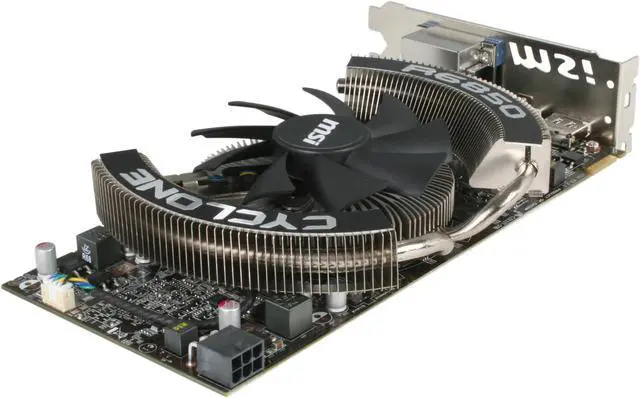 Alt view image 5 of 6 - MSI Radeon HD 6850 1GB GDDR5 PCI Express 2.1 x16 CrossFireX Support Graphics Card R6850 Cyclone PE