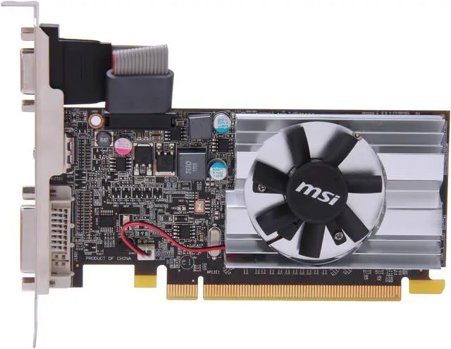 Alt view image 2 of 5 - MSI Radeon HD 6450 1GB DDR3 PCI Express 2.1 x16 Low Profile Ready Graphics Card R6450-MD1GD3/LP