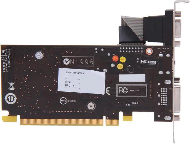 Alt view image 4 of 5 - MSI Radeon HD 6450 1GB DDR3 PCI Express 2.1 x16 Low Profile Ready Graphics Card R6450-MD1GD3/LP